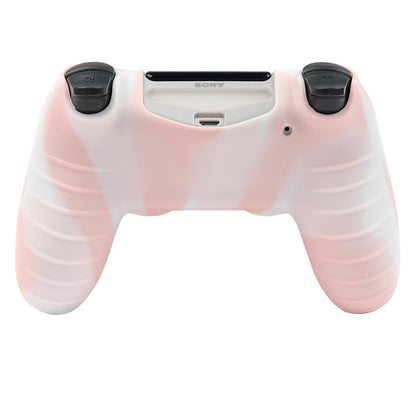 RALAN Pink PS4 Controller Skin Protector - Silicone Cover with 6 Pro Grips, Camouflage Pink & White, Fits PS4 Slim/Pro, 6.0 x 4.0 in