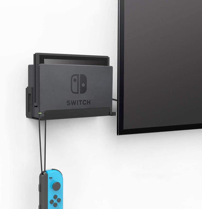 Monzlteck Wall Mount for Switch, Black Metal, Model wn-01, Space-Saving Design, Quick Heat Dissipation, Easy Installation