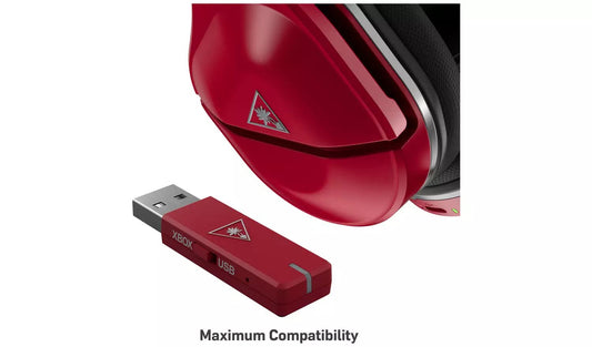 Turtle Beach Stealth 600 Gen 2 MAX Headset - Wired & Wireless Gaming, USB Type-C, Bluetooth, Red, Model 4488TBS317202