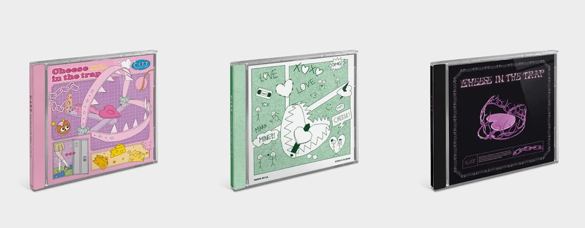 RBW Entertainment MAMAMOO MOONBYUL - C.I.T.T(Cheese in the Trap) 2nd Single Album K-pop Sealed (Trap ver.)  142 x 124 x 10 mm
