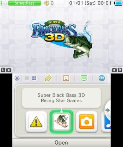 Aksys Super Black Bass 3D Game for Nintendo 3DS - Model 3DS-008