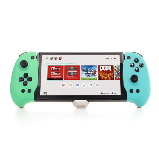 DOBE - Eggshell Controller Gripcon Switch Controller for Handheld Mode, Ergonomic Controller for Nintendo Switch with 6-Axis Gyr