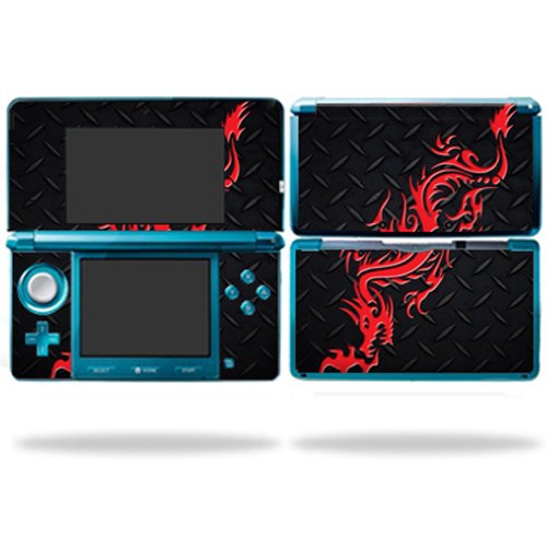MightySkins Skin Compatible with Nintendo 3DS wrap Sticker Skins Red Dragon