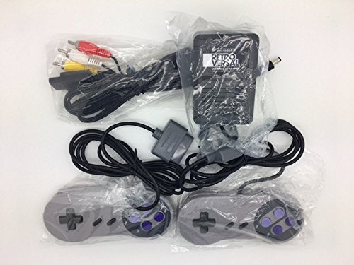 Two Brothers Game Store Super Nintendo SNES Controller Bundle with AV Cable & Power Adapter for Original SNES Console
