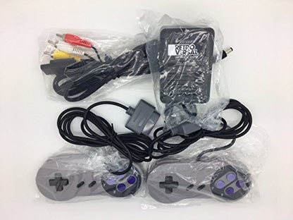 Two Brothers Game Store Super Nintendo SNES Controller Bundle with AV Cable & Power Adapter for Original SNES Console