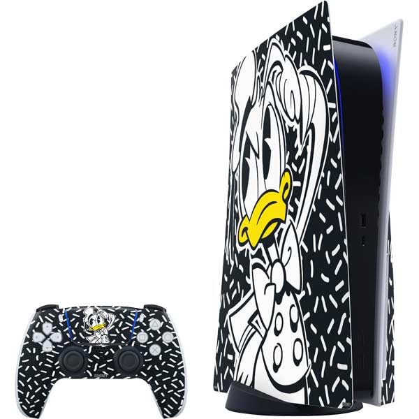 Skinit Decal Gaming Skin Compatible with PS5 Bundle - Officially Licensed Disney Friends Donald Duck Thinking Design