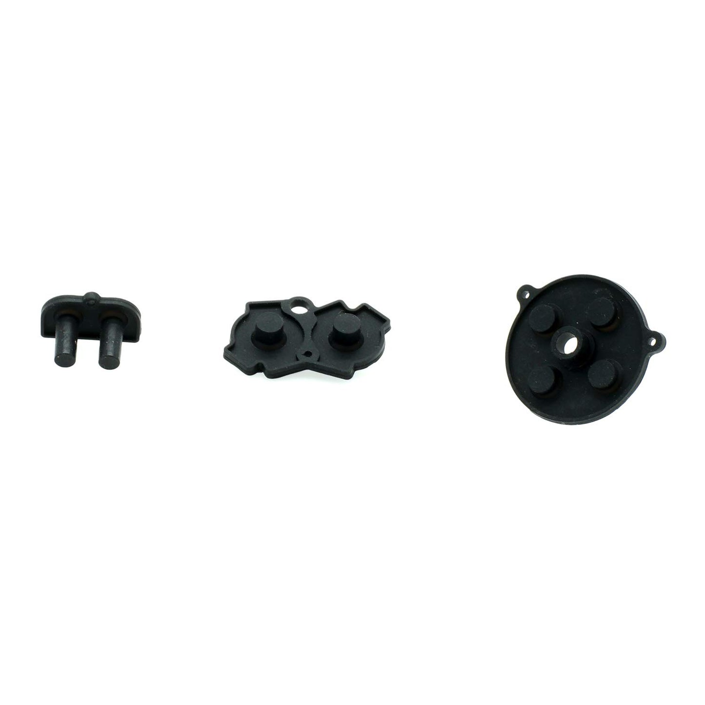 AGANS Conductive Silicone Rubber Button Pad Contacts Kit for Game Boy Advance (GBA) - Black, Model GBC-rubber