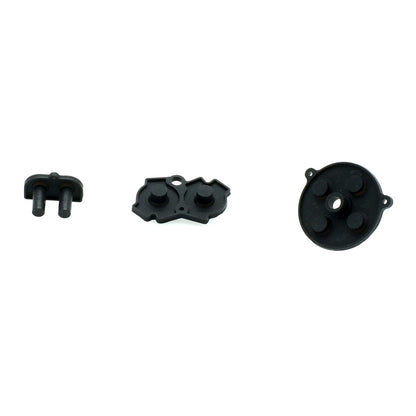 AGANS Conductive Silicone Rubber Button Pad Contacts Kit for Game Boy Advance (GBA) - Black, Model GBC-rubber