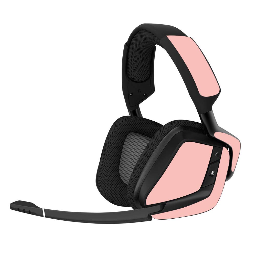 MIGHTY SKINS Corsair Void Pro Gaming Headset Skin - Solid Blush Vinyl Decal Cover, Easy to Apply, Made in the USA