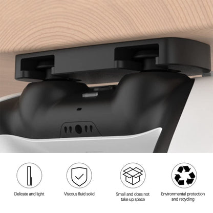 CKXIN Controller Table Stand for PS5/PS4 - Under Desk Mount, 1-Pack, Black, Durable ABS Material