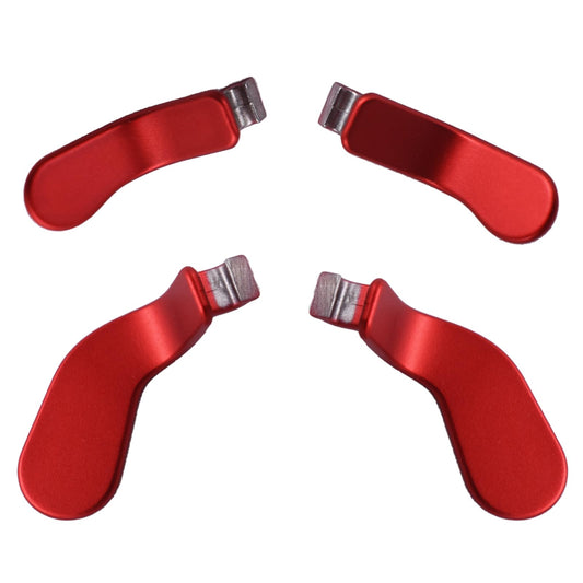 LiXiongBao 4 Pcs Elite Controller Paddles for Xbox Elite Controller Series 2 Metallic Interchangeable Paddles Hair Trigger Locks Replacement Parts for Xbox Elite Series 2 Core(Red)