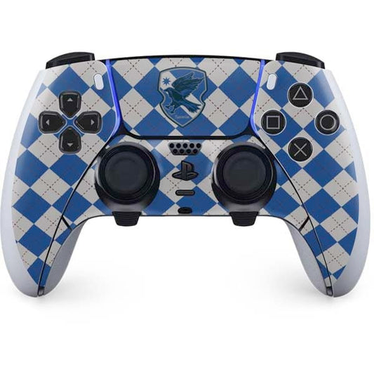Skinit Decal Gaming Skin Compatible with PS5 DualSense Edge Pro Controller - Officially Licensed Wizarding Worlds Harry Potter Ravenclaw Crest Design