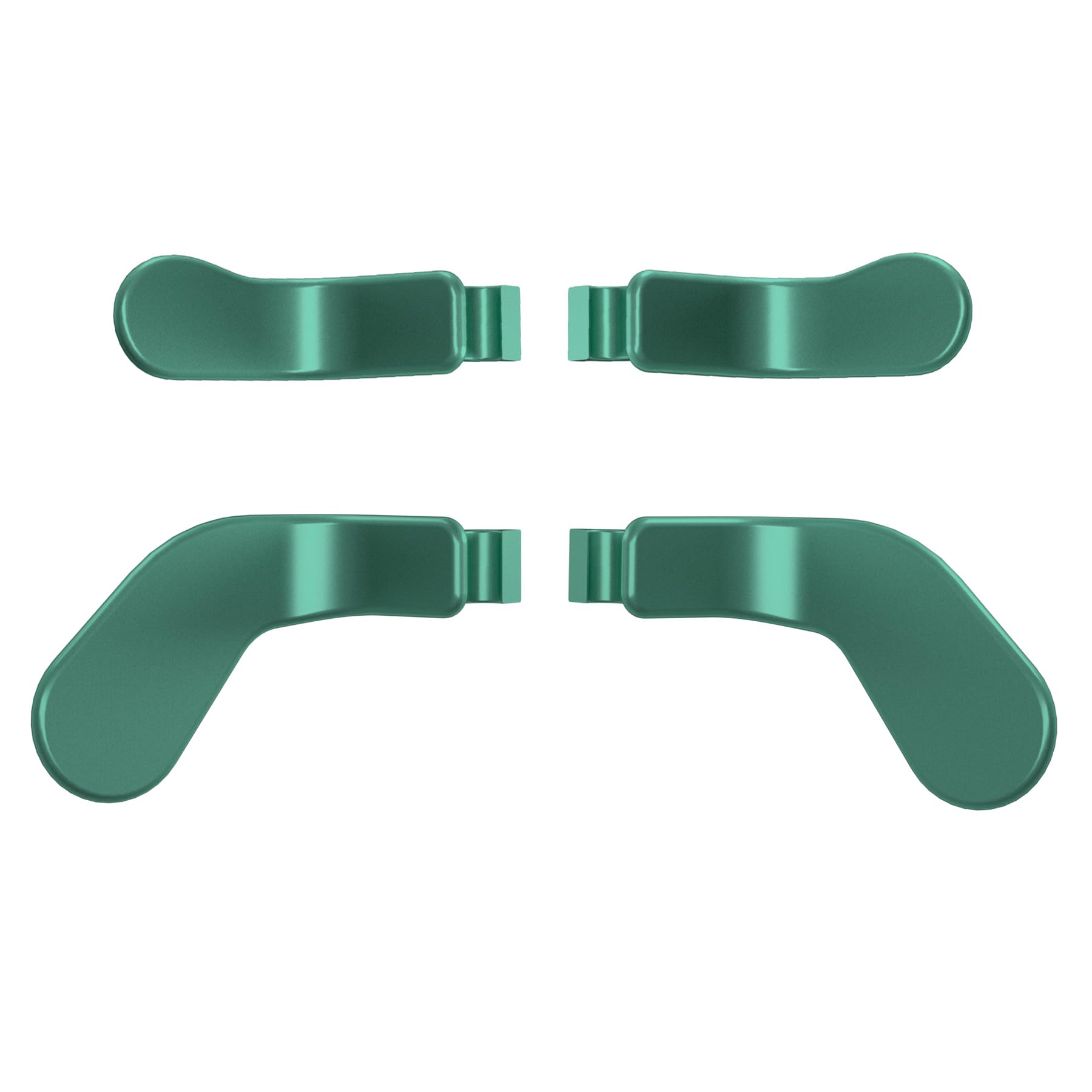 eXtremeRate 4 pcs Stainless Steel Paddles for Xbox Elite 2 Controller  Replacement Interchangeable Hair Trigger Locks for Xbox One Elite  Xbox Elite Series 2 Core Controller - Metallic Aqua Green