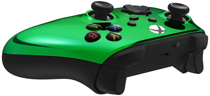 Custom Controllerzz Wireless Controller for Xbox Series X/S & One - Soft Touch Feel - X/S Green Chrome