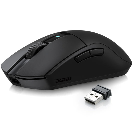 DAREU A950GM Wireless Gaming Mouse, 60g Lightweight, PAW3395 Optical Sensor 26K DPI, 2.4G/BT/Wired,Support Fast Charge, 5 Progra