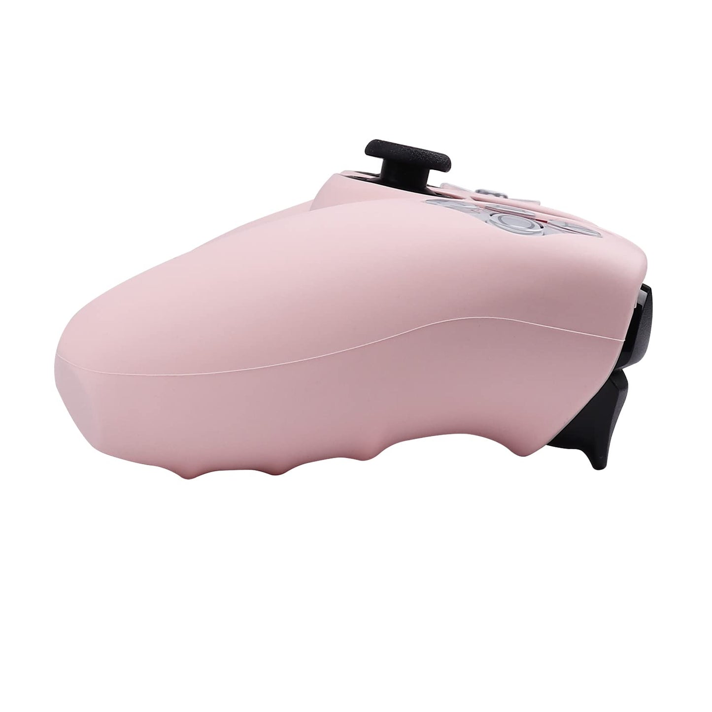 RALAN PurePink Silicone Grip Cover for PS5 Controllers with Non-Slip Design & 2 Thumb Caps