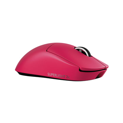 Logitech G PRO X Superlight 2c Wireless Gaming Mouse - Compact, Magenta, 44K DPI, 5 Programmable Buttons, USB-C Charging, Model 910-007529
