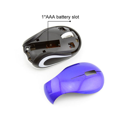 elec Space Wireless Mini Mouse for Travel - Portable Optical Mice with USB Receiver - Blue - Model 8541645634