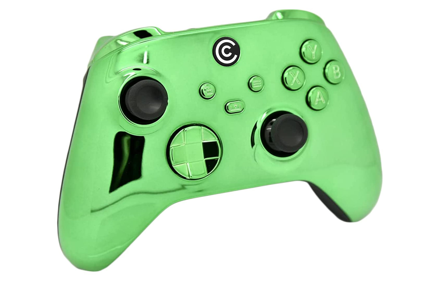 Custom Controllerzz Wireless Controller for Xbox Series X/S & PC - Green Chrome with Green Chrome Inserts