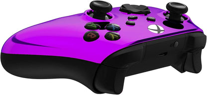 Custom Controllerzz Wireless Xbox Controller - Soft Touch Feel - X/S Purple Chrome