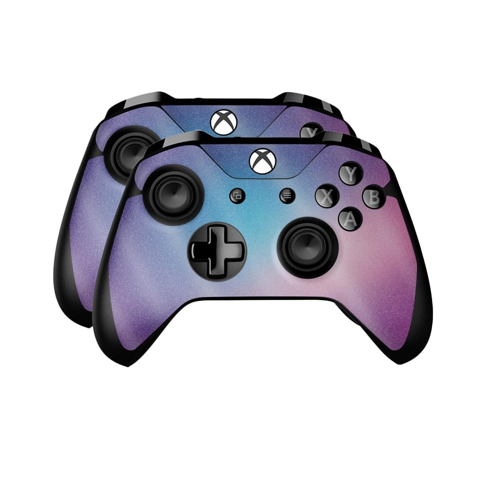 Glossy Glitter Skin Compatible with Microsoft Xbox One Controller (2 Pack) - Royal Haze - Premium 3M Vinyl Protective Wrap Decal Cover - Easy to Apply | Crafted in The USA by MightySkins