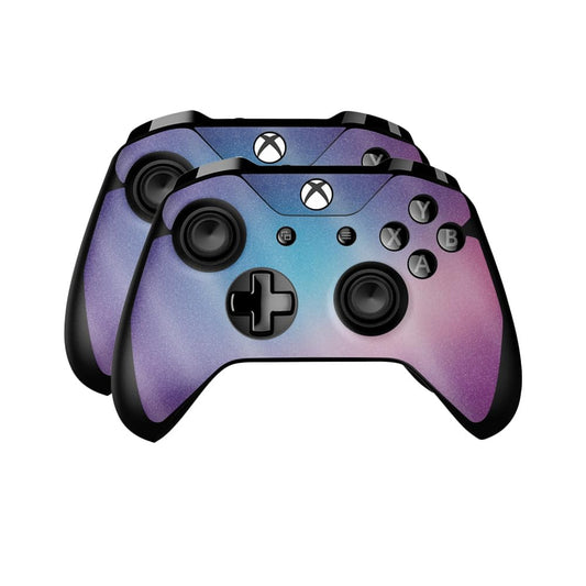 Glossy Glitter Skin Compatible with Microsoft Xbox One Controller (2 Pack) - Royal Haze - Premium 3M Vinyl Protective Wrap Decal Cover - Easy to Apply | Crafted in The USA by MightySkins
