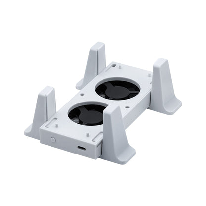 Mcbazel Vertical Stand with Cooling Fan for Xbox Series S - White, Removable Cooler, Extra 2 USB Ports, Model thi-nxb-000005