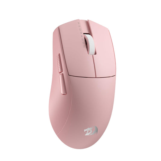 Redragon M916 PRO Wireless Gaming Mouse - 26K DPI, Ultra-Light, Ergonomic Design, Programmable Buttons, Pink