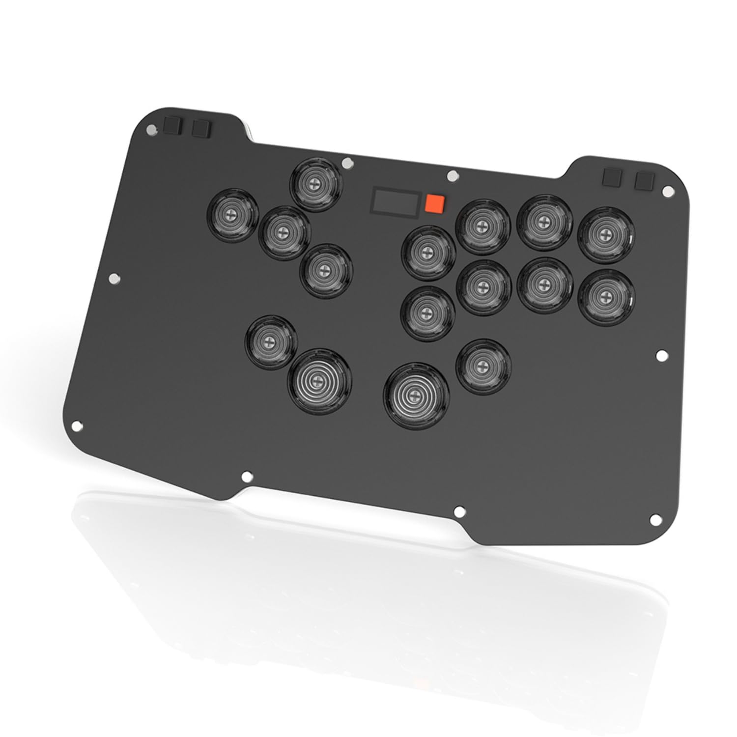 BITFUNX Duelpad Leverless Arcade Stick for PS4/PS3/PC/Switch - Custom RGB, Turbo, Low-Profile Switch, Model v2.0, Color Zen16