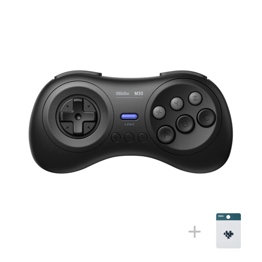 8Bitdo M30 Wireless Bluetooth Controller for Switch, PC, Mac, Android - Retro Gamepad in Black