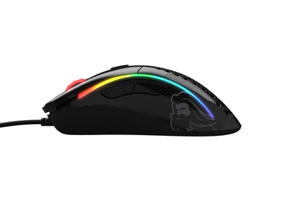 Glorious Gaming Model D- Wired Gaming Mouse - 61g, RGB, Ergonomic, Pixart 3360, Glossy Black