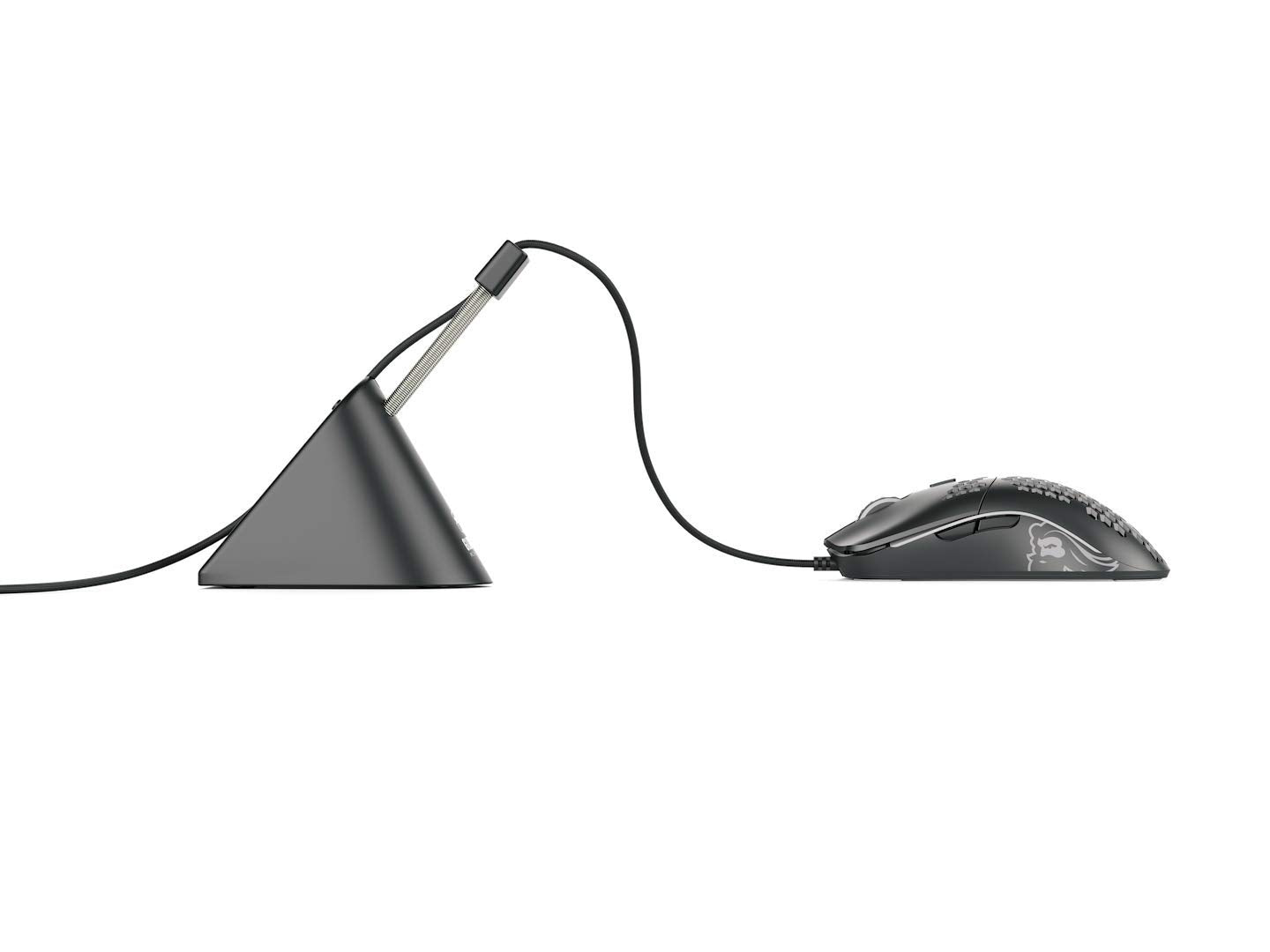 Glorious Mouse Bungee - Flexible Cable Management for Gaming - Black - Model G-MB-BLACK - Durable Rubber Material