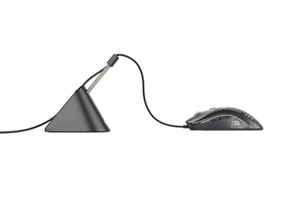 Glorious Mouse Bungee - Flexible Cable Management for Gaming - Black - Model G-MB-BLACK - Durable Rubber Material
