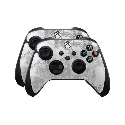 Skin Compatible with Microsoft Xbox Series X|S Controller (2 Pack) - Viper Snow - Premium 3M Vinyl Protective Wrap Decal Cover - Easy to Apply | Crafted in The USA by MightySkins