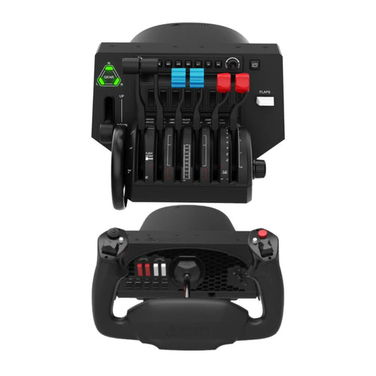 Honeycomb Aeronautical Alpha Flight Controls Yoke & Bravo Throttle Quadrant Bundle - Flight Simulation Accessories