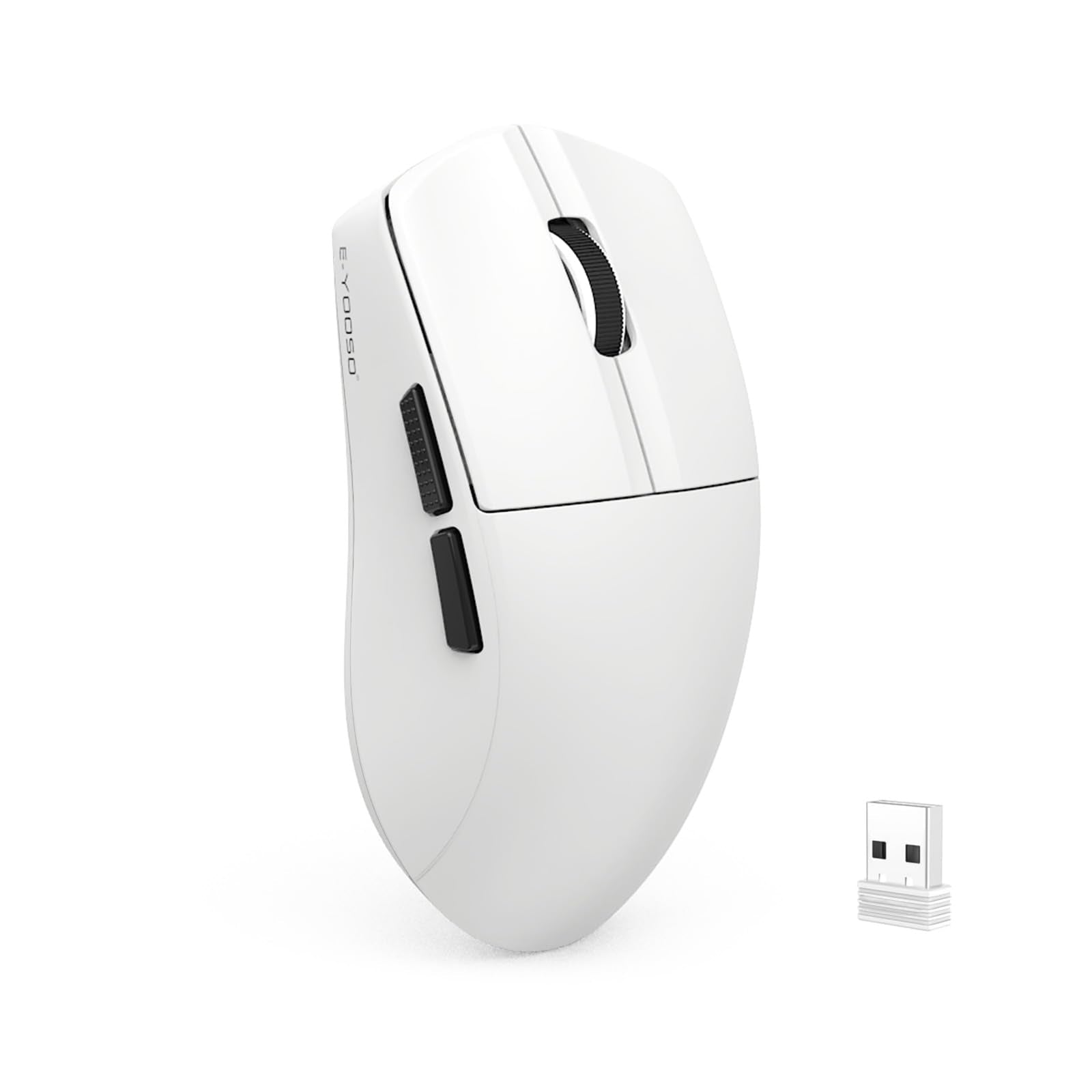 E-YOOSO Lightweight Wireless Gaming Mouse  Tri-Modes Wireless Esports Mouse with 5 Programmable Buttons  4000 DPI  Long Battery Life  Ultra-Thin Ergonomic Design for PC & Mac Gamers