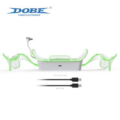 DOBE Charging Kit for Quest2/Quest3/Quest3S VR Headset - Fast 5V 3A Charging, Two 2000mAh Rechargeable Batteries, Model TY-386