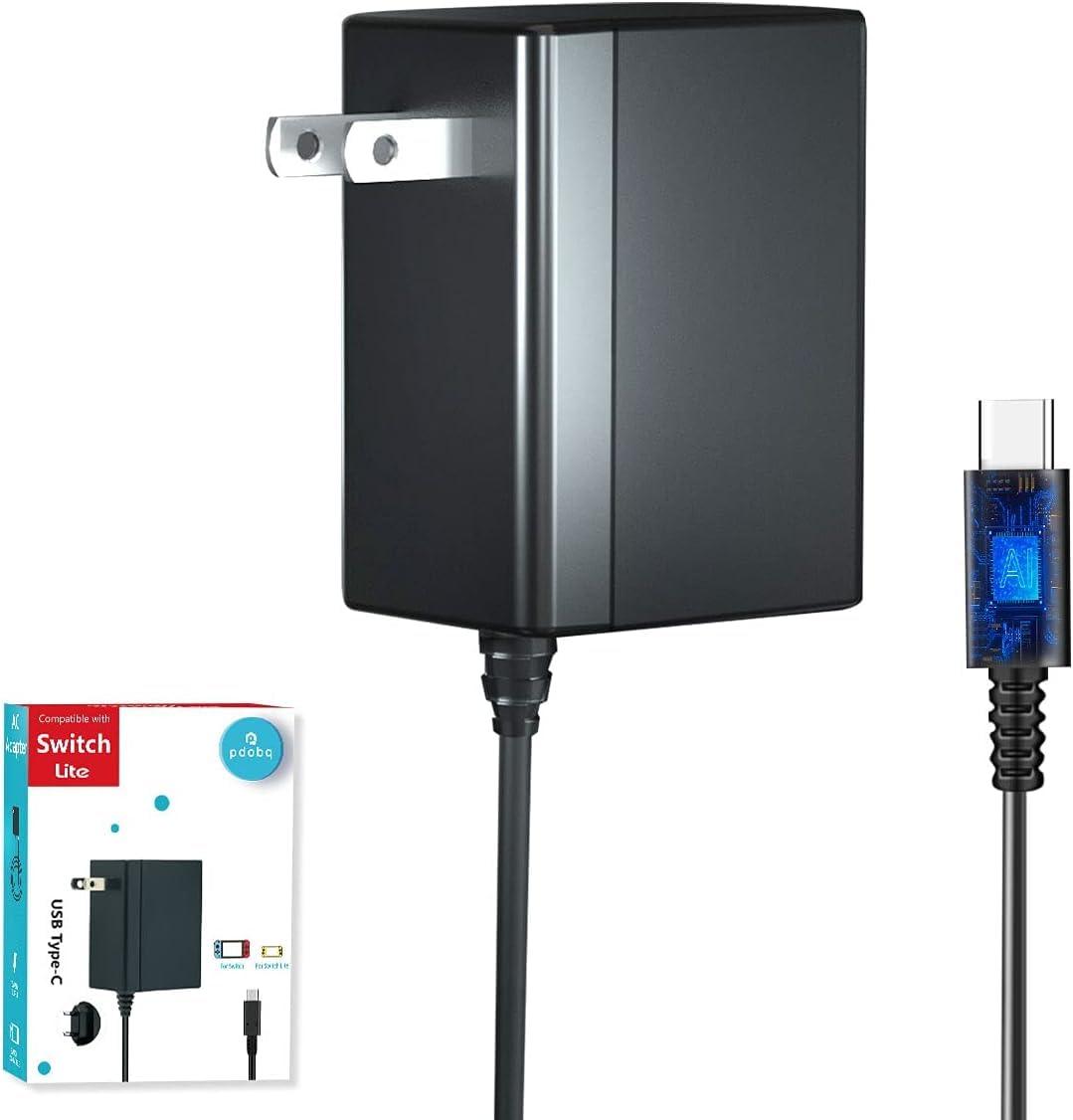 Charger for Nintendo Switch  Fast Charger with 6.6FT Charging Cable  AC Power Supply Adapter for Nintendo Switch OLED/LITE Steam Deck Charger  Support Switch TV Dock Mode Output 15V2.6A USB C Chargers