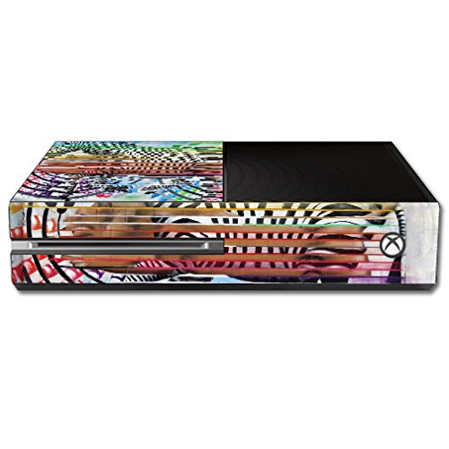 MightySkins Skin Compatible with Microsoft Xbox One - Zebra Trance | Protective, Durable, and Unique Vinyl Decal wrap Cover | Ea