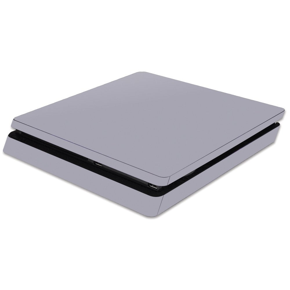 MIGHTY SKINS PS4 Slim Skin - Durable Vinyl Decal Cover - Solid Gray - Easy Apply/Remove - Model SOPS4SL-Solid Gray