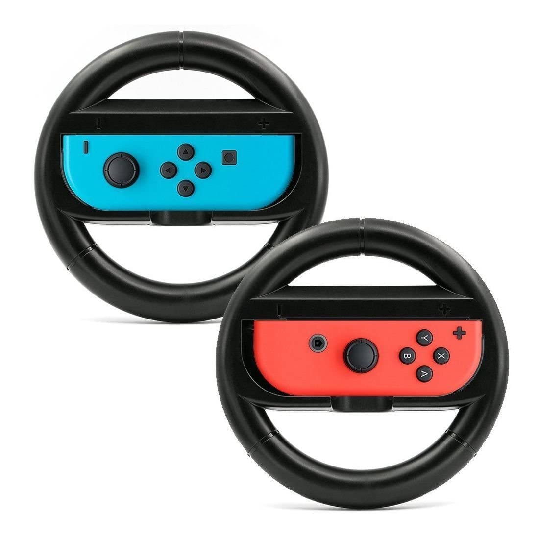 Nintendo Switch Joy-Con Wheel Accessory Pair - Black - Model 0045496430634