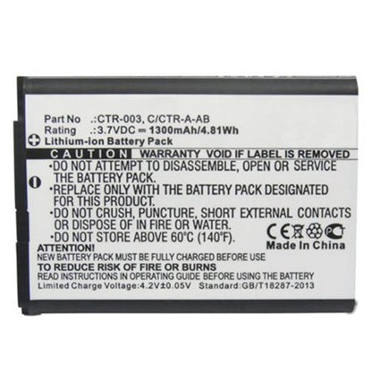 MPF Products 1300mAh Battery Replacement for Nintendo Wii U Pro Controller WUP-005, Model CTR-003