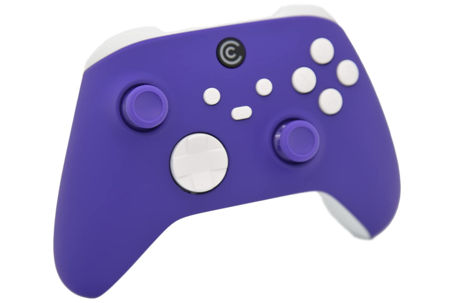 Custom Controllerzz Wireless Controller for PC & Xbox - Purple with White Inserts