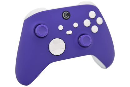 Custom Controllerzz Wireless Controller for PC & Xbox - Purple with White Inserts