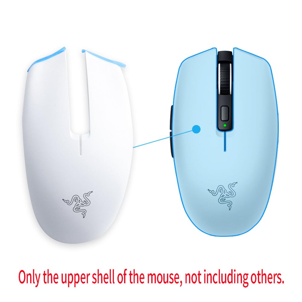HUYUN Mouse Case for Razer Orochi V2 - White Top Shell Replacement Housing
