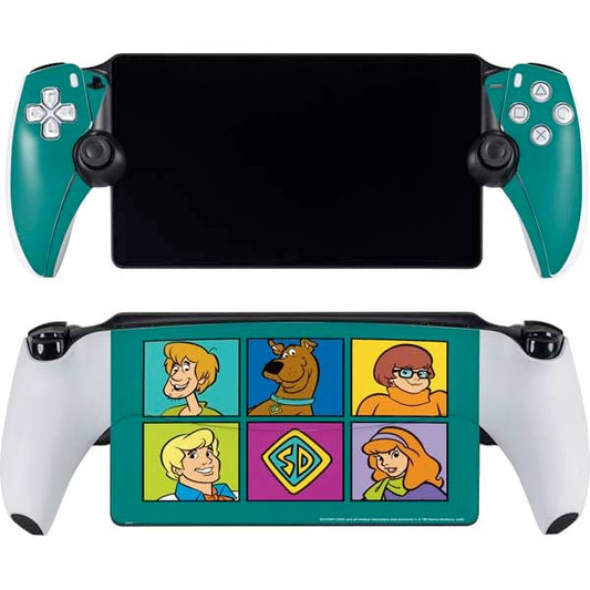 Skinit Decal Gaming Skin Compatible with PlayStation Portal Remote Player - Officially Licensed Scooby Doo Scooby-Doo Crew Design
