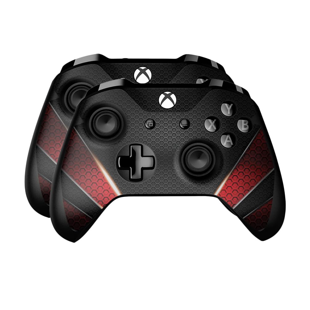 Skin Compatible with Microsoft Xbox One Controller (2 Pack) - Hex Rays - Premium 3M Vinyl Protective Wrap Decal Cover - Easy to Apply | Crafted in The USA by MightySkins