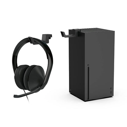 ECHZOVE Xbox Series X Headset Hook - Black Plastic Holder for Xbox Accessories