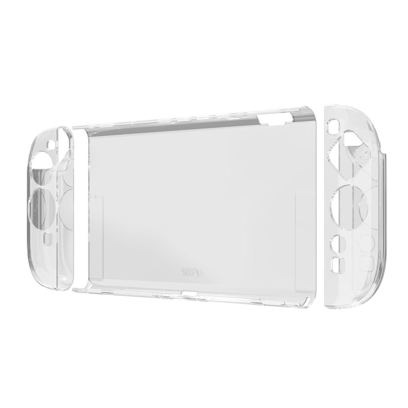 Savage Raven Split Case for Nintendo Switch 2 - Full Protection, Soft TPU Grip, Hard PC Cover, Crystal Clear, Model NS2SPT-CL