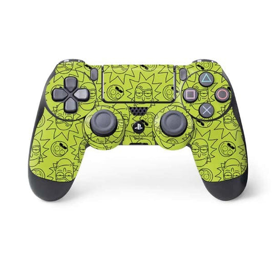 Skinit Decal Gaming Skin Compatible with PS4 Controller - Officially Licensed Adult Swim Rick and Morty Rick and Morty All Over Print Design